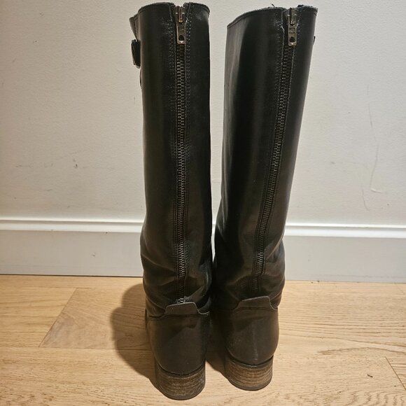 Made in Italy Black leather boots - Size 41 - Picture 2 of 5